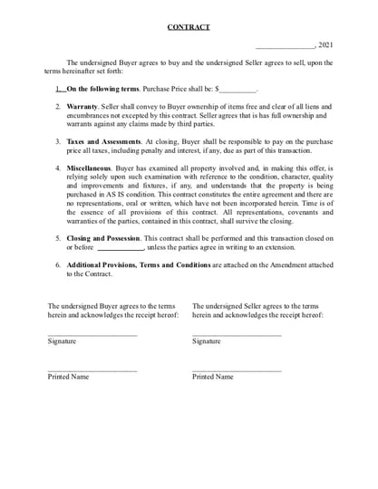 Basic Contact Template