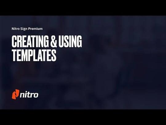 Creating & Using Templates 
