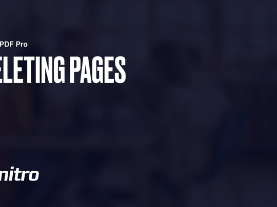 Deleting Pages 