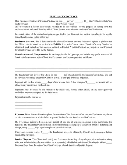 Freelance Contract