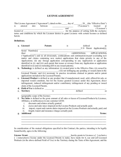 License Agreement