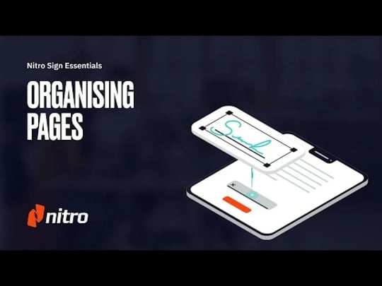 Organising Pages