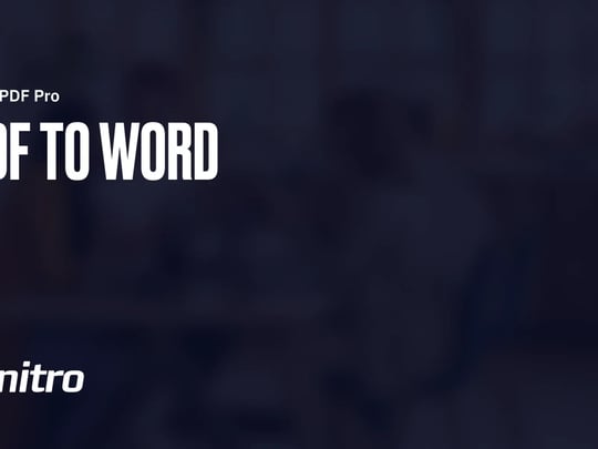 PDF to Word