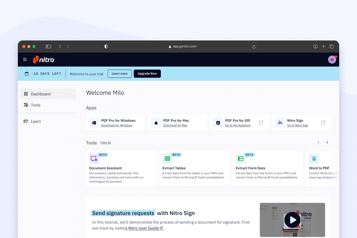 Screenshot showing workspace