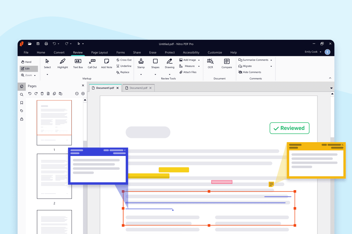 Screenshot showing users list, highlighting the annotation process